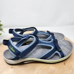 L.L. Bean | Shoes | Ll Bean Strap Sandal Blue Comfort Womens  display picture 1